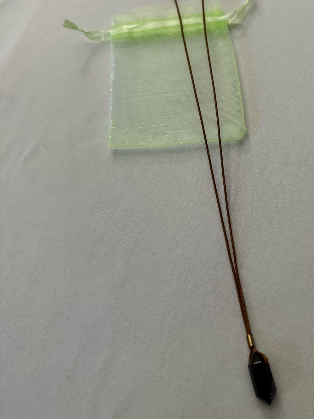 Like New (Worn Once) Gem Pendant Necklace Handmade by Local Costa Rican Artist